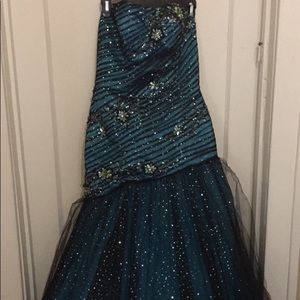 Long sweetheart Prom, Quincearnera, Wedding Dress.